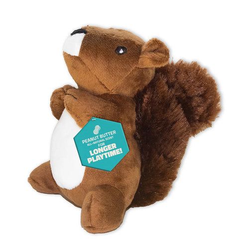 Playology Plush Squirrel Toy - Peanut Butter Scented