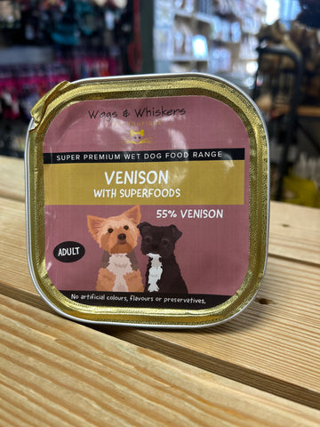 Wags & Whiskers - Venison with Superfoods Wet Food