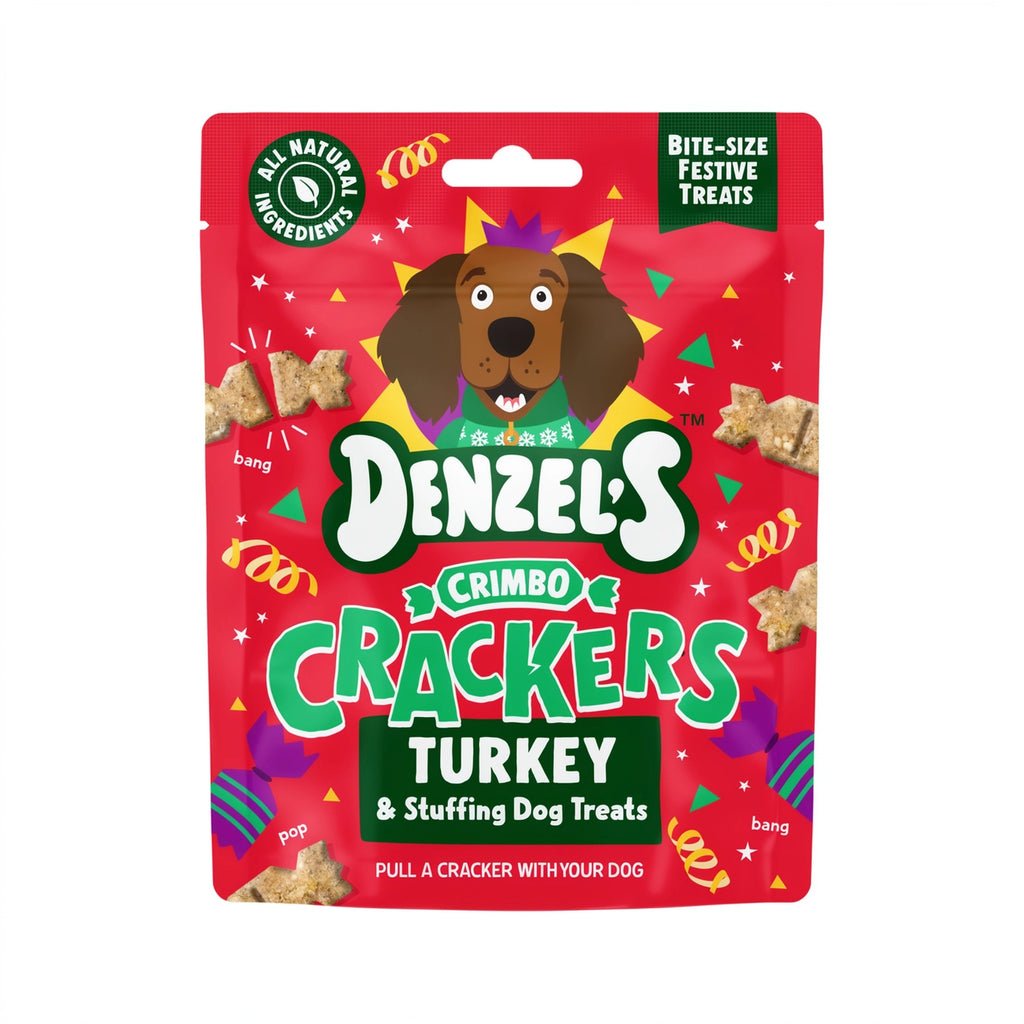 Denzel's Crimbo Crackers - Turkey & Stuffing Dog Treats