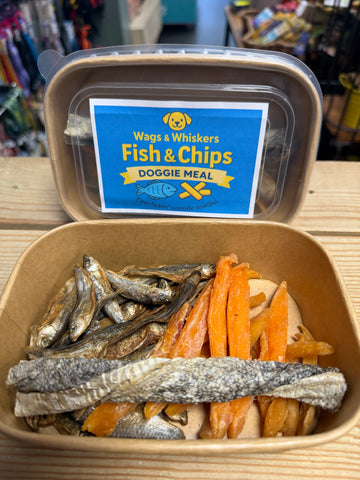 Wags & Whiskers Good Friday Fish & Chips Takeaway Doggie Meal
