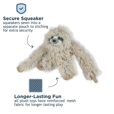 Tall Tails Sloth Rope Body Dog Toy
