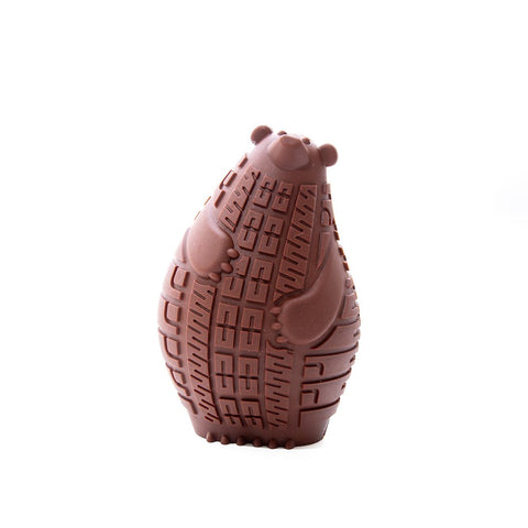 Great & Small Stay Wild Grizzly Bear Treat & Bounce Dog Toy