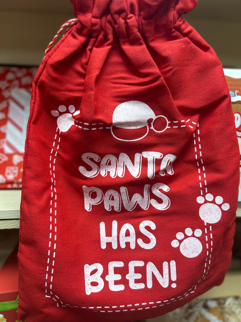 Pet Christmas Sack - Santa Paws No
