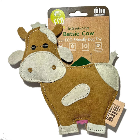 Miro & Makauri - Betsie Cow Eco Friendly Leather Dog Toy