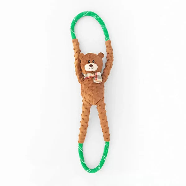 ZippyPaws Ropetugz Dog Tug Toy - Bear