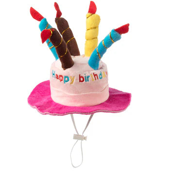 House of Paws Pink Birthday Hat