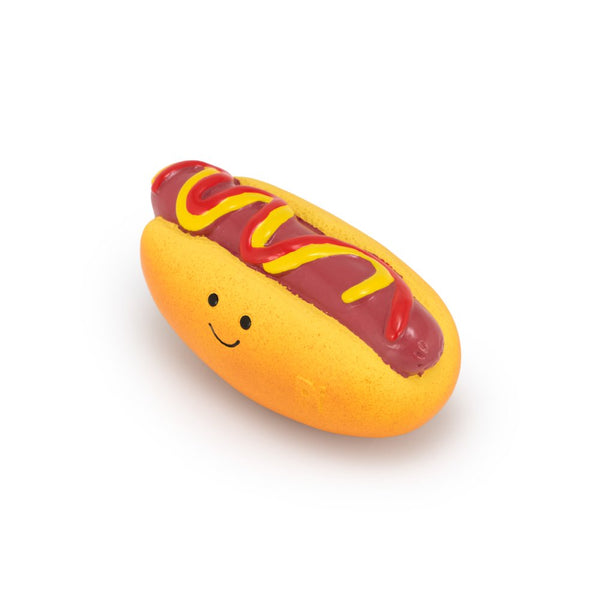 PetFace Foodie Faces Hot Dog Latex Toy