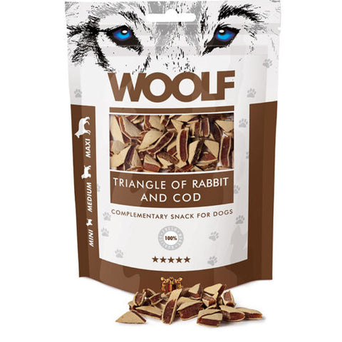 Woolf Rabbit & Cod Triangles Treats