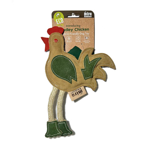 Miro & Makauri - Chadley The Chicken Eco Friendly Leather Dog Toy