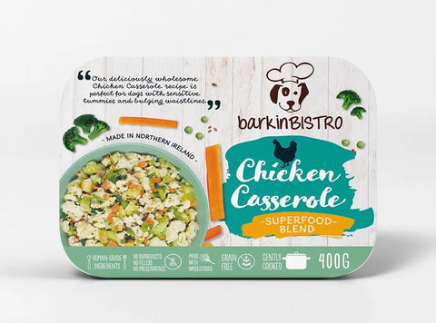 Barkin Bistro Chicken Casserole Cooked Dog Food
