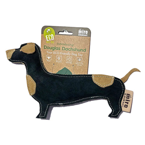 Miro & Makauri - Douglas Dachshund Eco Friendly Leather Dog Toy