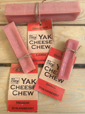 K9 Chew Company - Strawberry Flavoured Yak Chew