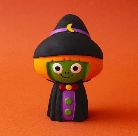 Great & Small Creepy Cuties Latex Little Green Witch