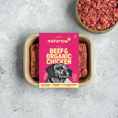 Naturaw Beef & Organic Chicken 80/10/10 500g