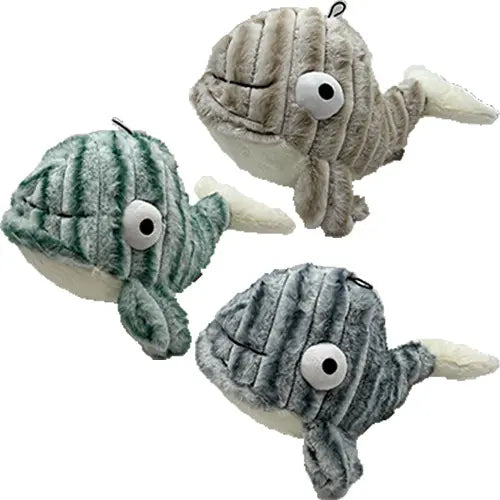 Gor Reef Striped Bobble Whale Toy (2 Sizes)