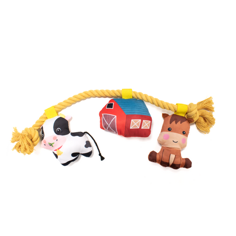 Great & Small Spring Farm Barnyard Rope Dog Toy