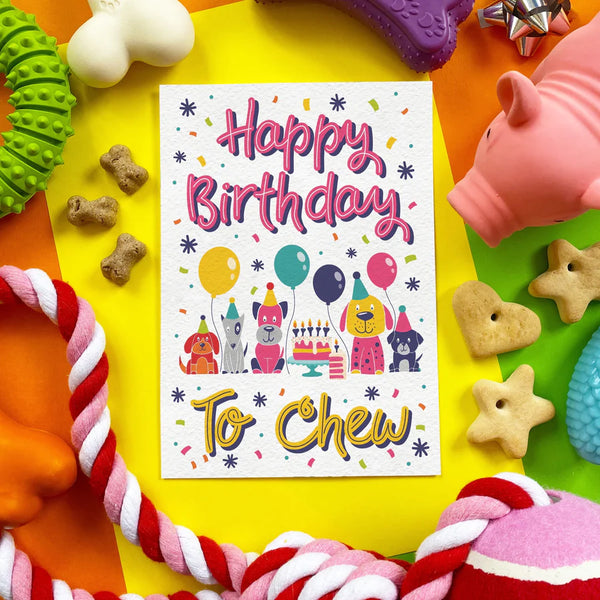 Scoff Paper Happy Birthday To Chew Edible Bacon Flavoured Birthday Card
