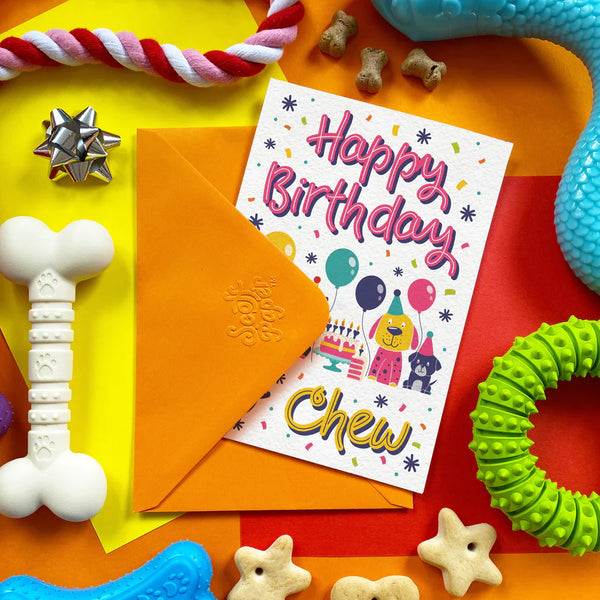 Scoff Paper Happy Birthday To Chew Edible Bacon Flavoured Birthday Card