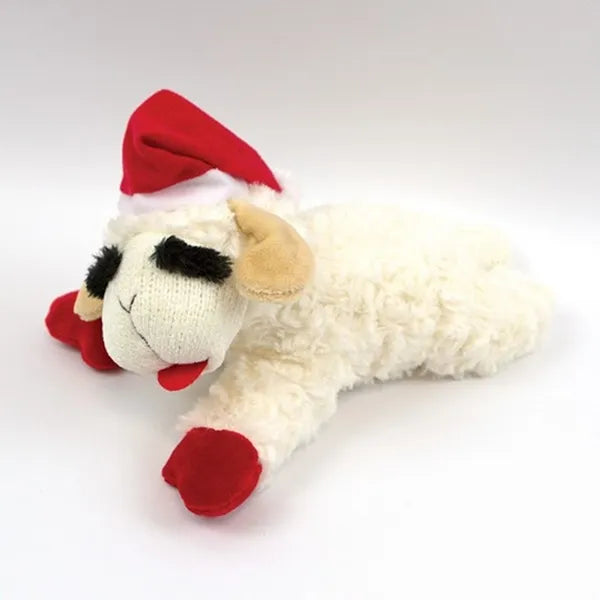 Happy Pet Santa Lamb Chop Dog Toy