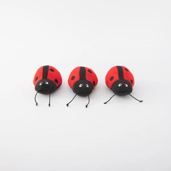ZippyPaws Burrow Dog Toy - Ladybug in Leaf
