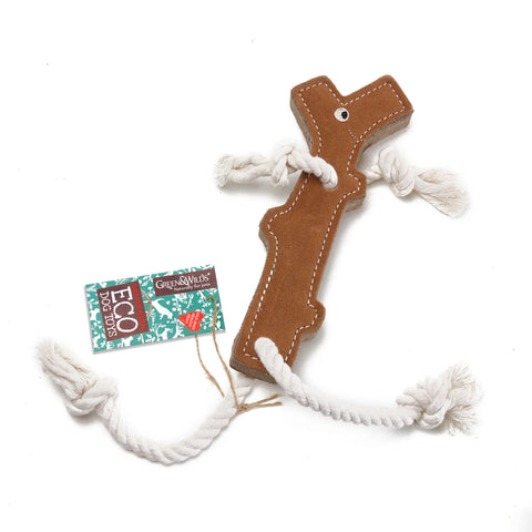 Green & Wilds Stick Man, Eco Dog Toy