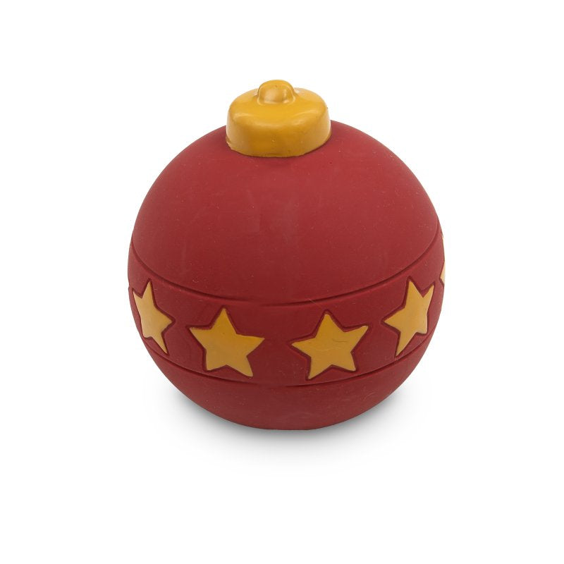PetFace Red Bauble Latex Toy
