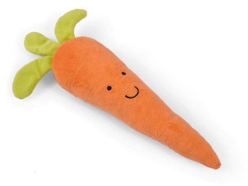 Petface Foodie Faces Fluffy Carrot Toy