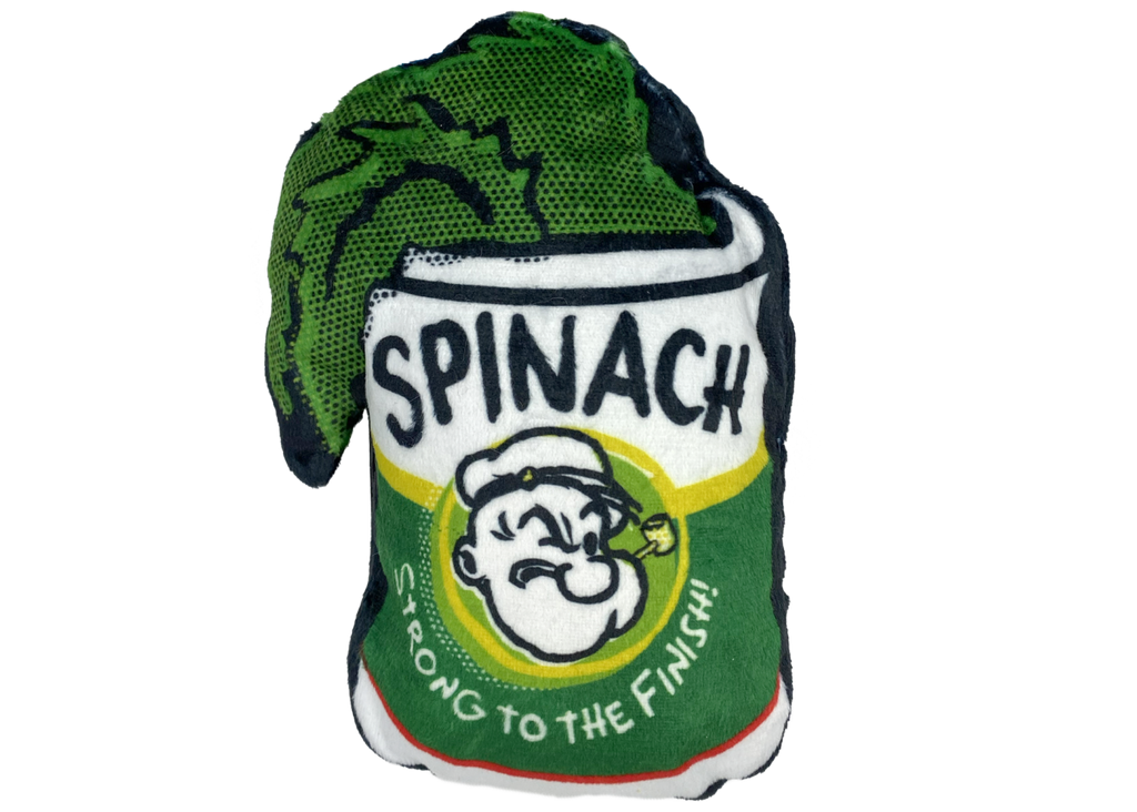 Multipet Popeye Spinach Can Plush Dog Toy