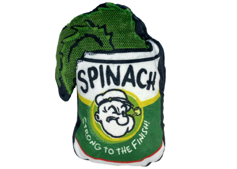 Multipet Popeye Spinach Can Plush Dog Toy