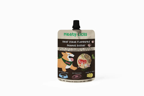 Meaty Licks Beef Steak Peanut Butter