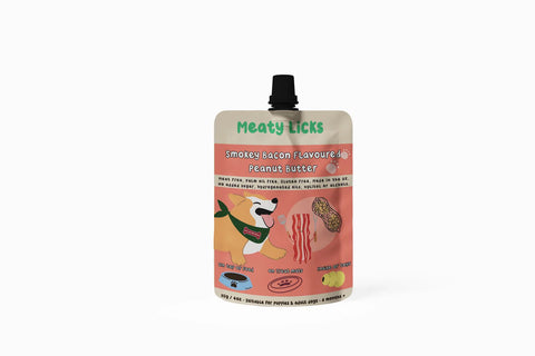 Meaty Licks Smokey Bacon Peanut Butter