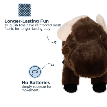 Tall Tails Animated Moose Dog Toy