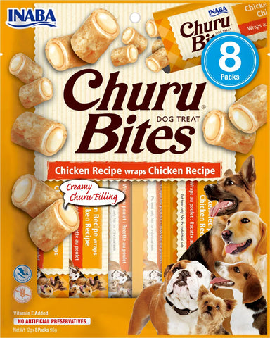 Churu Bites - 8 Pack Chicken Recipe wraps Chicken with Chicken Recipe