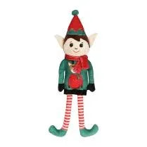 Pet Brands Festive Elf Plush Toy With Rope Legs