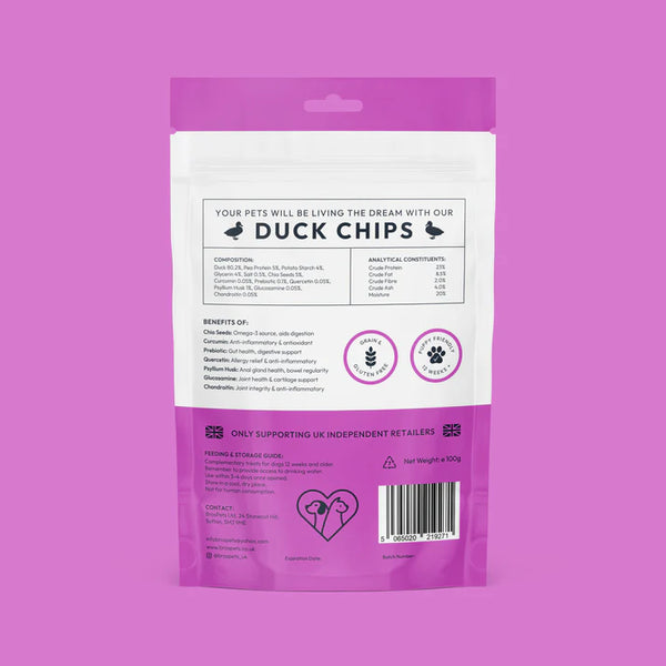 Bros Pets Duck Chip Treats