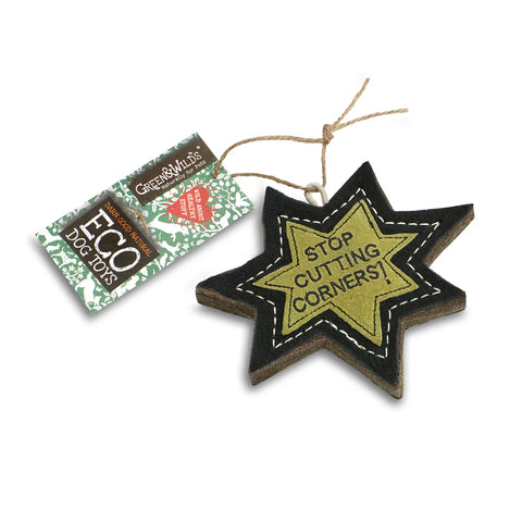 Green & Wilds Stop cutting Corners, Eco Dog Toy