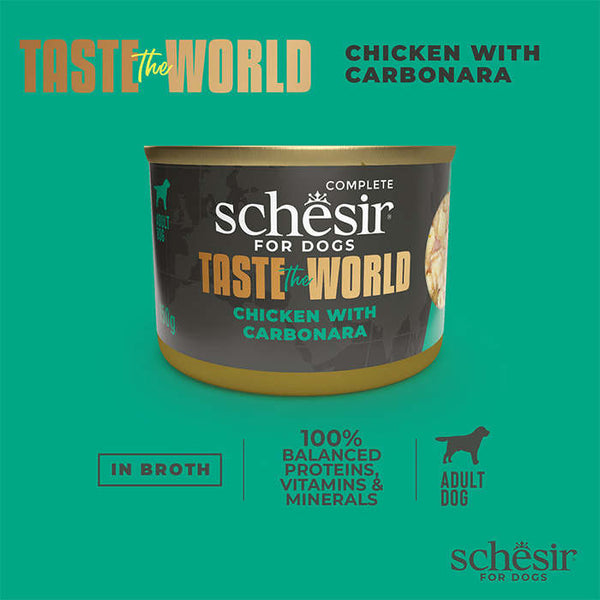 Schesir Taste The World Chicken Carbonara Adult Dog Food