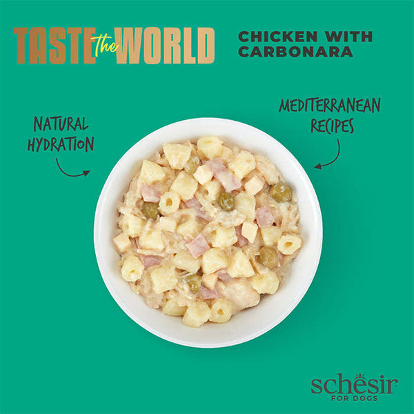 Schesir Taste The World Chicken Carbonara Adult Dog Food