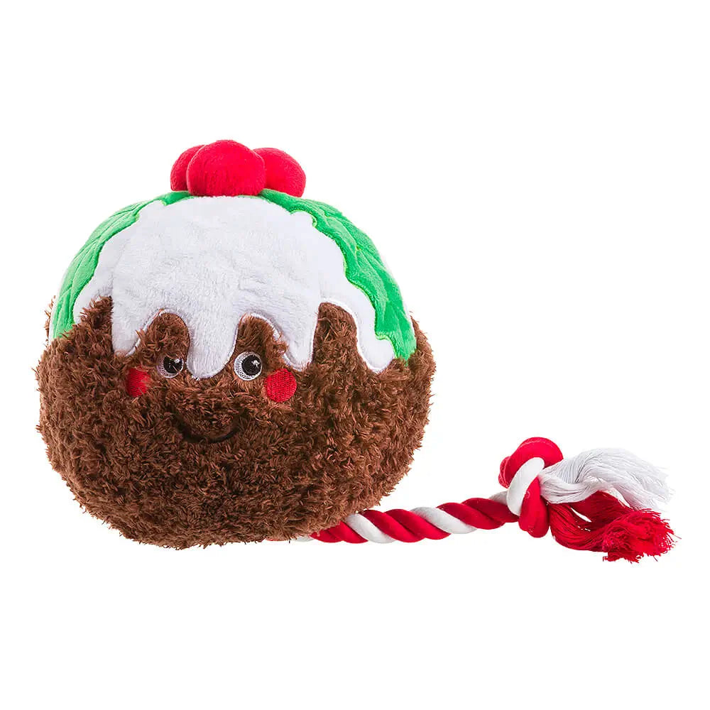 House of Paws Christmas Pudding Rope Dog Toy