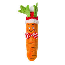 House of Paws Christmas Carrot Large Squeaker Dog Toy