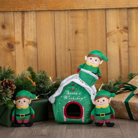 Ancol Santa's Workshop with Elves Dog Toy