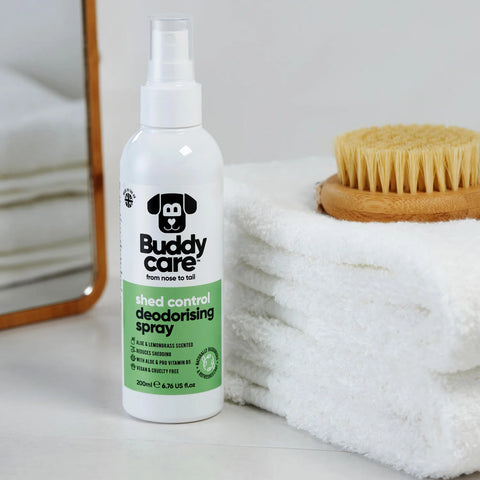 Buddycare Shed Control Aloe & Lemongrass Dog Deodorising Spray