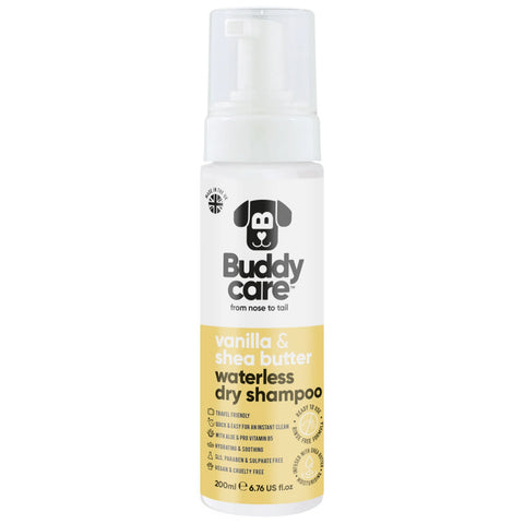 Buddycare Waterless Dog Shampoo - Vanilla & Shea Butter