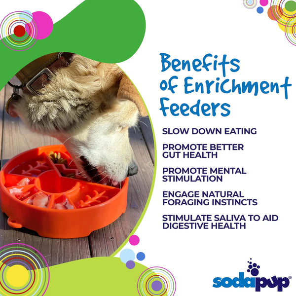 SodaPup Great Outdoors Design e-Bowl Enrichment Slow Feeder Bowl for Dogs (Copy)