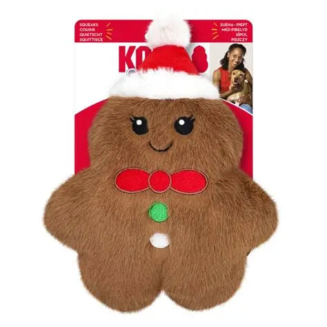 KONG Holiday Snuzzles Gingerbread Mini Dog Toy