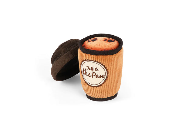P.L.A.Y Pup Cup Cafe Latte To Go Dog Toy