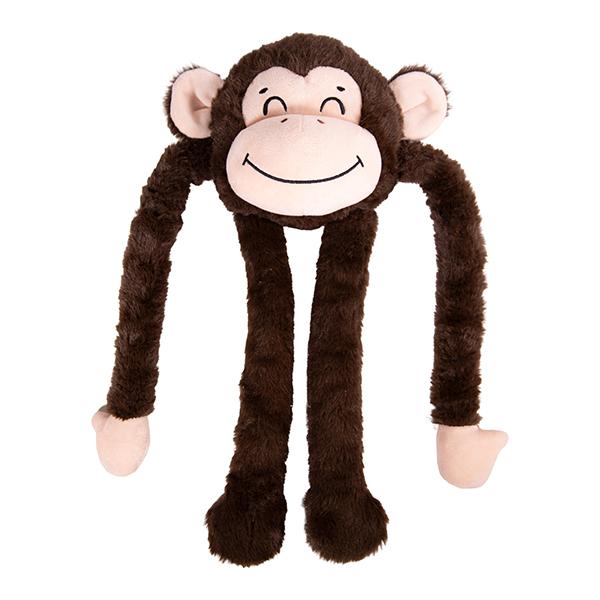 Rosewood Stretch Folk Monkey Toy