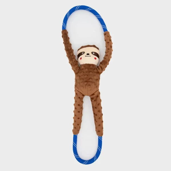 ZippyPaws Ropetugz Dog Tug Toy - Sloth