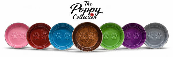 The Poppy Collection Dog Bowls