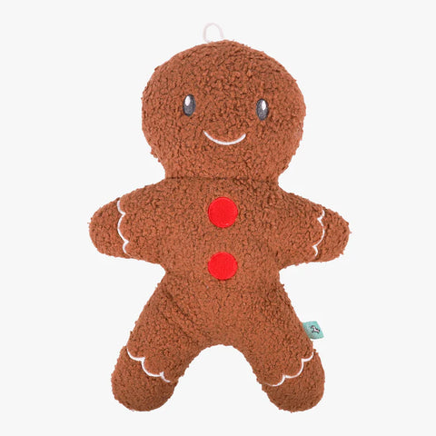 Rosewood Tufflove Christmas Gingerbread Man Dog Toy